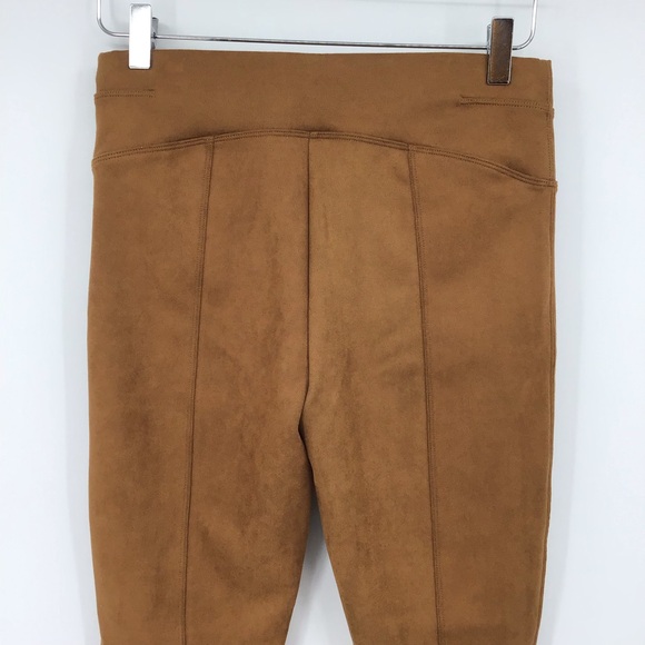 Spanx Faux Suede Leggings Rich Caramel - Picture 7 of 15